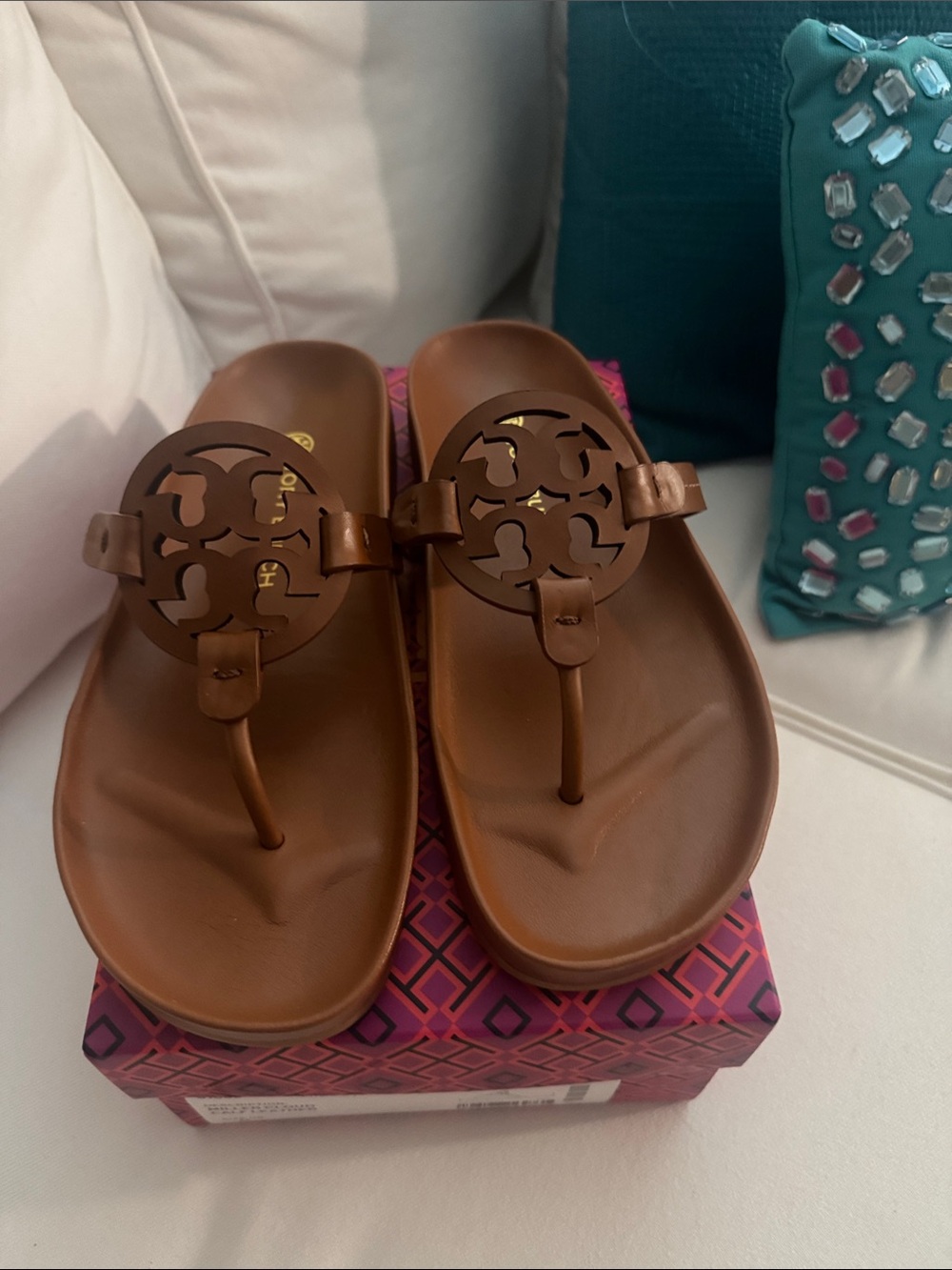 Women’s Tory Burch Miller cloud sandals size 8 LNC